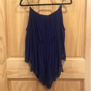 Off the shoulder, long sleeve romper size S